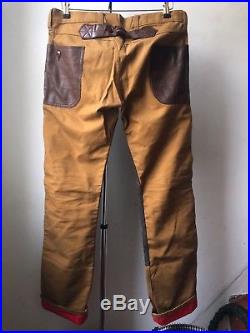 Very Cool Junya Watanabe Comme des Garçons Man leather patchworks trousers L