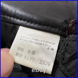 Vintage 1980s Issey Miyake Men Leather Pants Mens Size S Black Color