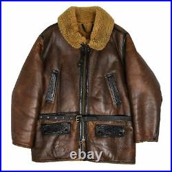 Vintage 80s Cirrus Extra Long Sheepskin Leather Flying Jacket Made In ...