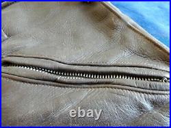 Vintage Apparel Annex Brown Leather Lined Pants Mens 34 x 30 Motorcycle Pants