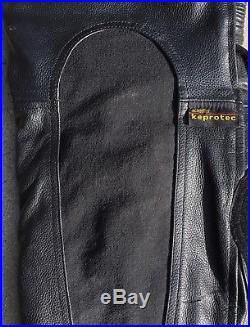 Vintage Belstaff Mens Leather Biker Motorcycle Pants Leather Size 38 Us