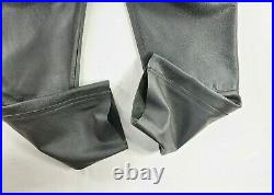 Vintage Black Rooster Polo Mens Genuine Leather Mens Pants sz 44 actual 31