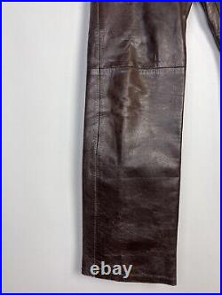 Vintage GAP Leather Brown Pants 30x32
