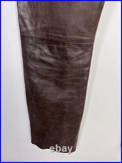 Vintage GAP Leather Brown Pants 30x32
