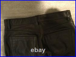 Vintage Gap Boot Cut Leather Pants Mens Size 30W 31L Motorcycle