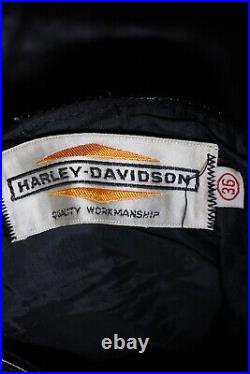 Vintage Harley Davidson Conmar Zipper Leather Pants Men's 36 x 28 AY286