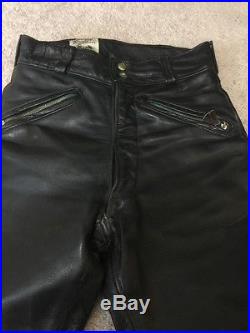 Vintage Langlitz Men's Leather Pants 1964 Motorcycle Pants 28x42