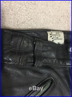 Vintage Langlitz Men's Leather Pants 1964 Motorcycle Pants 28x42