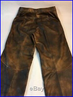 Vintage Leather Head Ski & Sportswear Pants Mens 29x30 Lined Flat Front