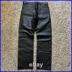 Vintage Levis Leather Lot 53 Limited Edition Roswell Collection Pants 34x32