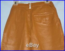 Vintage Mens Cognac Lamb Leather Pants S-30 Bagazio India Purchased 1990