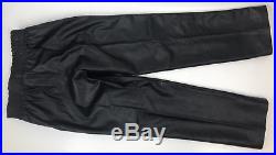 Vintage Mr S Leather Men Size L Motorcyle Riding Pants Black White Stripes 30x32