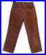 Vintage-Polo-Ralph-Lauren-Pants-Genuine-Leather-Dungarees-Brown-Cowboy-Size-30-01-al