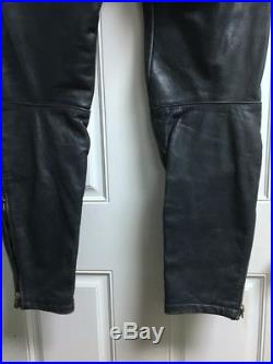 Vintage Vanson Leather Mens 32 Motorcycle Cafe Racer Pants USA MADE BOSTON MA