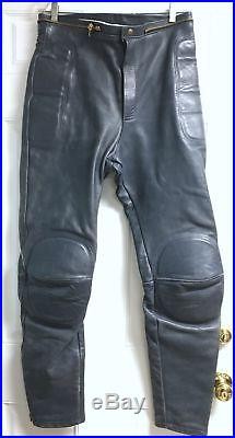 Vintage Vanson Leather Mens 34 Motorcycle Cafe Racer Pants USA MADE BOSTON MA