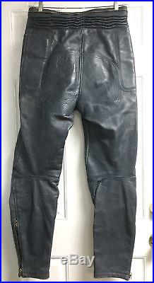 Vintage Vanson Leather Mens 34 Motorcycle Cafe Racer Pants USA MADE BOSTON MA