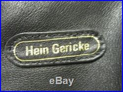 W3889 Hein Gerike Black Leather Biker Pants Men 30x28