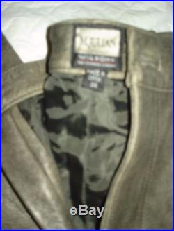 Wilson M. JULIAN Leather Pants Size 34 Men's Dark Green Never Worn