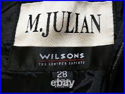 Wilson's M. Julian Hair-On Furry Leather Pants 28 x 31.5 Cowhide Motorcycle Cow