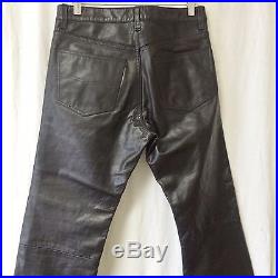 Wilson's Men's Black Genuine Leather Pants Size 32 x 34