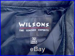 Wilson's Mens 32 Fully Lined No Hem Unfinished Leather Motorcycle Riding Pants