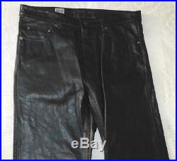 Wilson's Pelle Studio Men's Genuine 100% Leather Pants Black 36x36 NWOT