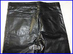 Wilson's Pelle Studio Men's Genuine 100% Leather Pants Black 36x36 NWOT