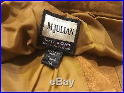 Wilsons Leather Mens M Julian 100% Suede Leather Pants, Size 36, Saddle/Tan