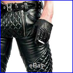 Xtreme Leather Men's Motorbike Motorcycle Biker Jeans Trouser Real Leather Pants