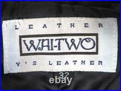 Y'2 LEATHER Leather Pants W32 Black Authentic Men Used from Japan