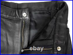 Y'2 LEATHER Leather Pants W32 Black Authentic Men Used from Japan