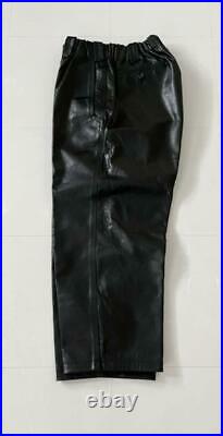 Y's For Men Yohji Yamamoto Red Label Leather Wide Pants