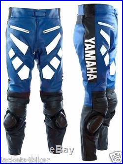 Yamaha Mens Racing Pant Motorcycle Leather Trouser Motorbike Leather Trouser