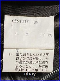 Yohji Yamamoto A. A. R DURBAN Men's Cowhide Leather Pants Black L Inseam 28.9in