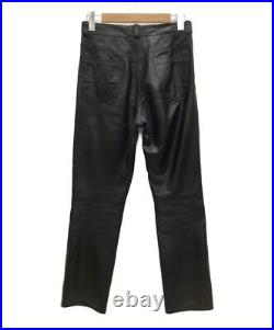 Yohji Yamamoto Leather Pants Color Black Material Cowhide Size M Used