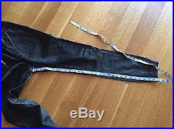 ZANEROBE Mens NEW Black Leather SURESHOT Jogger Sweatpants Pants Size 30 $599