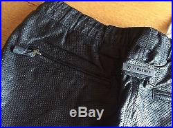 ZANEROBE Mens NEW Black Leather SURESHOT Jogger Sweatpants Pants Size 30 $599