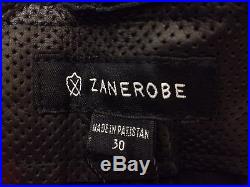 Zanerobe, size 30, Mans perforated leather pants, Color Black, new with tags