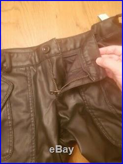 Zara Man Faux Leather Trousers Biker Skinny Jeans Pants Mens RARE LTD EDITION