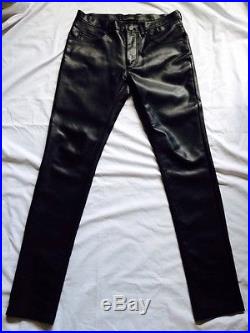 Zara Men's Faux Leather Pants Jeans H&M Top man