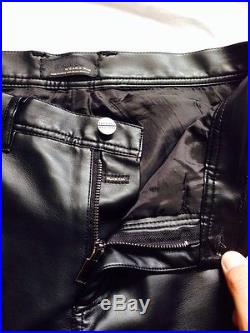 Zara Men's Faux Leather Pants Jeans H&M Top man
